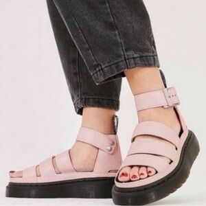 Dr. Martens Light Pink Strappy Sandals